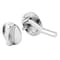 Prime-Line Concealed Latch Knob Set with Offset Bolt, Cast Zamak, Chrome Plated (Single Pack) 658-6614 - alternate 1